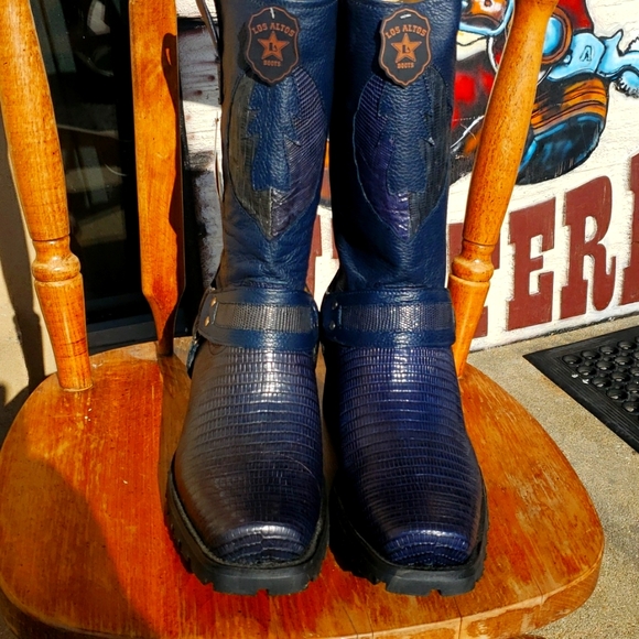 Los Altos Other - Mens Lizard Biker Boots